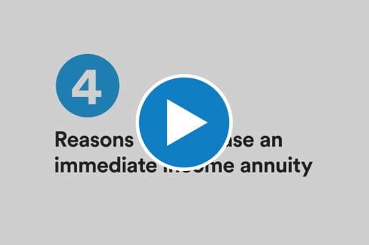 Watch 4 reasons to purchase an immediate income annuity 