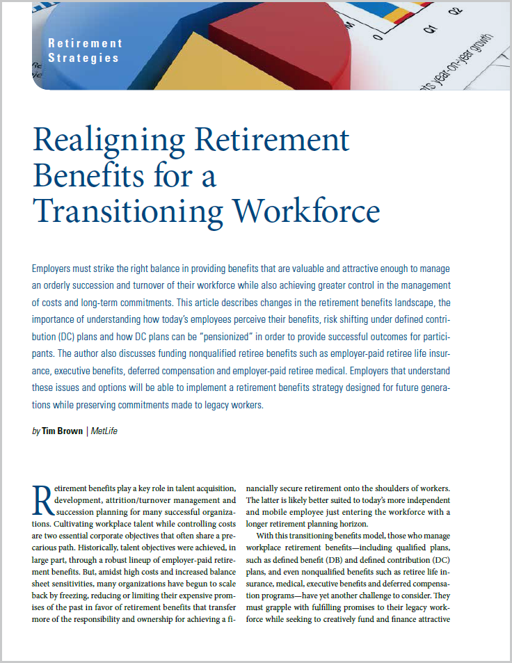 Realigning Retirement Benefits for a Transitioning Workforce